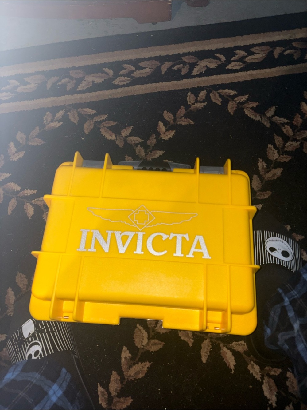 Invicta 8 Slot Yellow Watch Storage Collector Case Hard Shell Heavy Duty